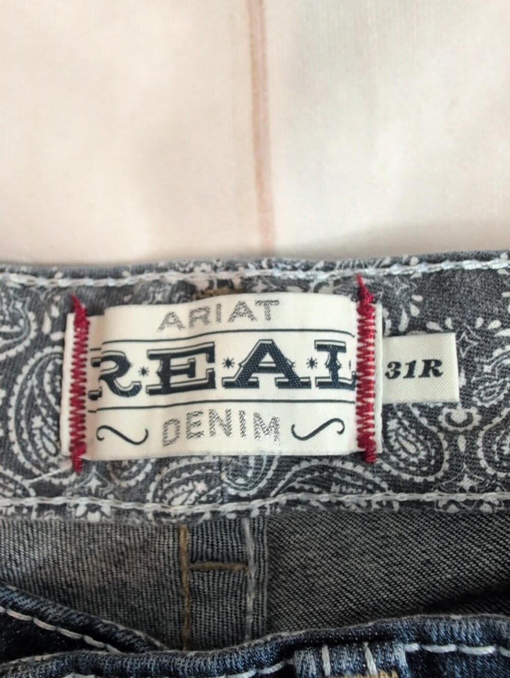 Ariat R.E.A.L. Women’s 31R Mid Rise Whipstitch Bootcut Stretch Jeans Dark Wash - Picture 3 of 8
